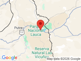 Map of Site Report: Parque Nacional Lauca, Chile